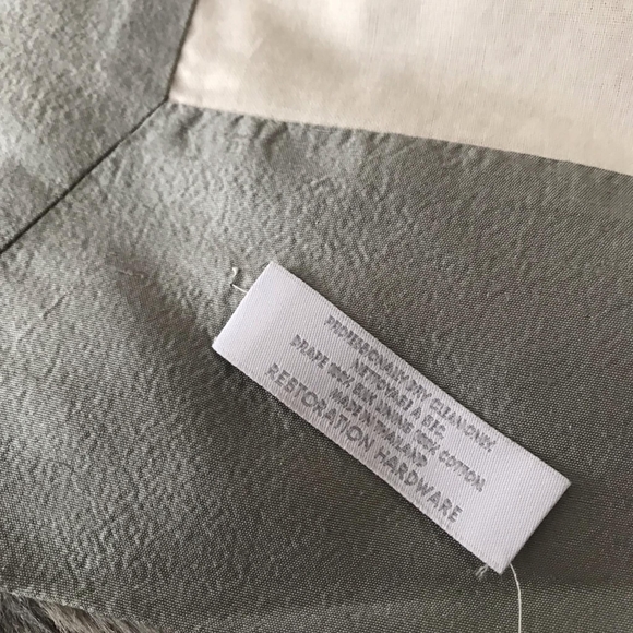 2 RESTORATION HARDWARE SILK DRAPES - Picture 3 of 5